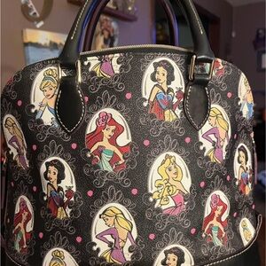 Dooney & Bourke Black and Pink Princess Satchel